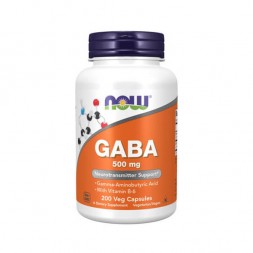 NOW GABA 500mg 200 Veg Caps